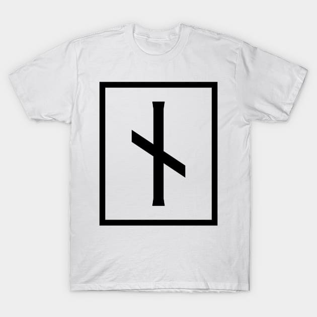 Naudhiz Desire Norse Rune T-Shirt by HalpinDesign